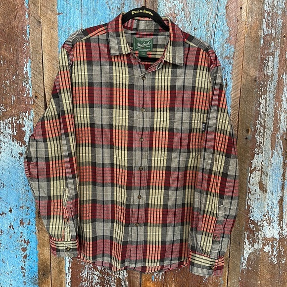 Woolrich Other - Woolrich Shirt Men's Size Large Lightweight Plaid Flannel Button Down Shirt
